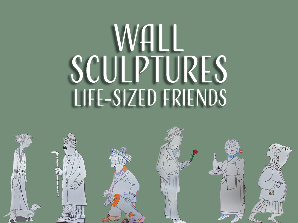 Wall Sculptures "Life-Sized Friends"