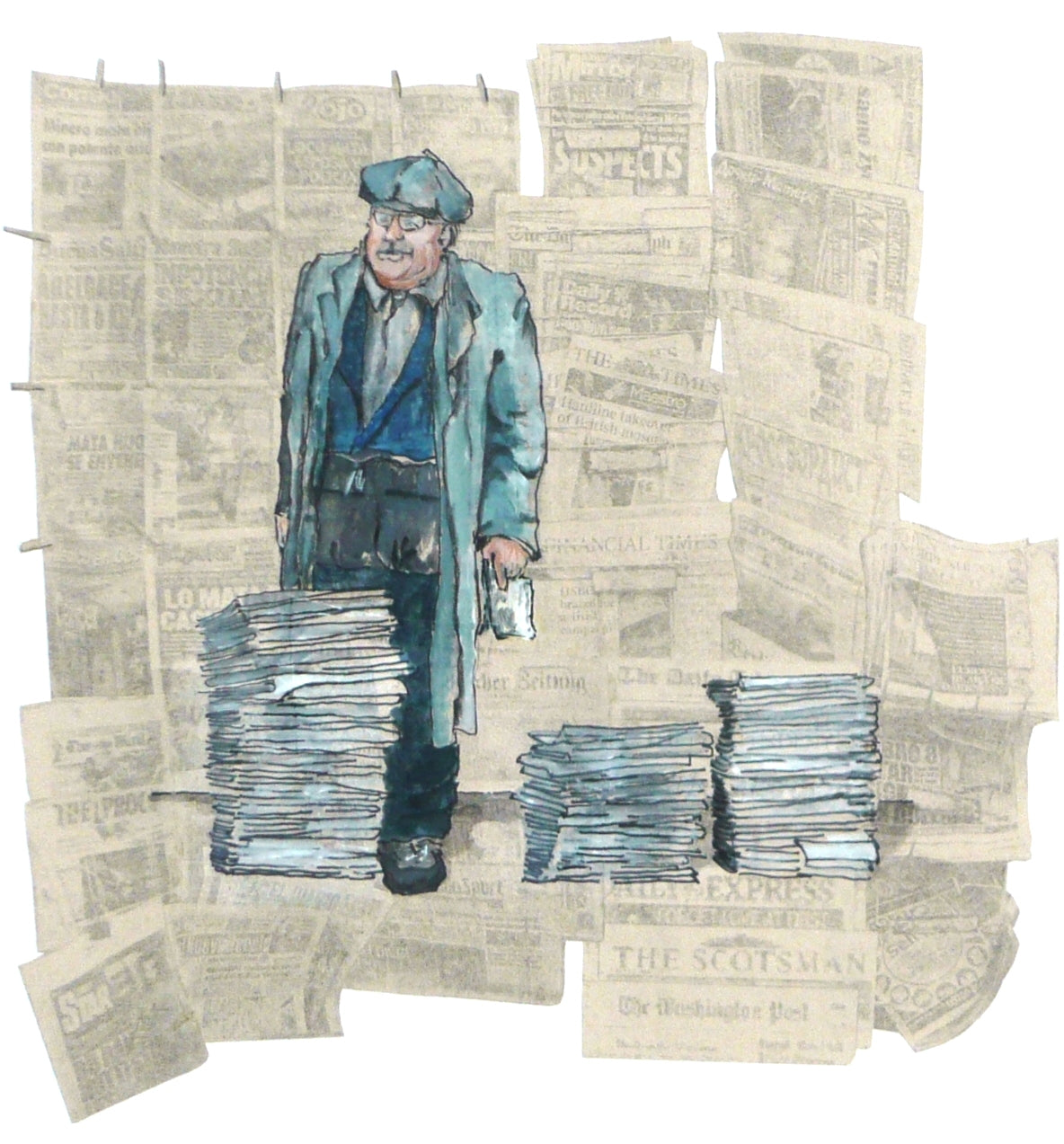 Newsvendor Montage Print